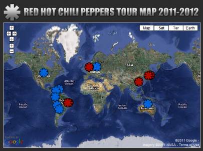 RED HOT CHILI PEPPERS en Colombia 2011