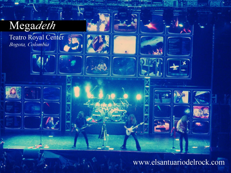 Reseña concierto Megadeth en Colombia 2012, Sep 2 en el Teatro Royal Center de Bogota