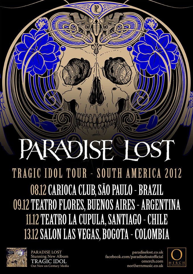 PARADISE LOST en Colombia 2012 – Dic 13 en el Ozzy Bar