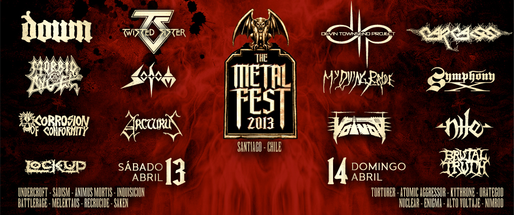 Programacion Metal Fest Chile 2013