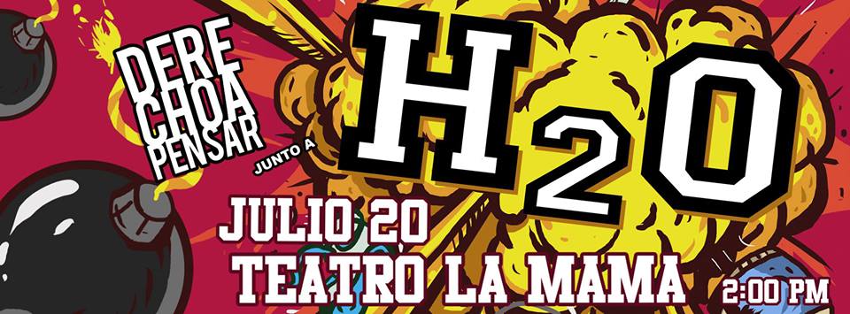 H2O en Colombia 2013: Jul 20 en el Teatro La Mama de Bogota