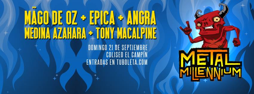 METAL MILLENIUM 2014 Bogota: Epica, Angra, Tony MacAlpine…