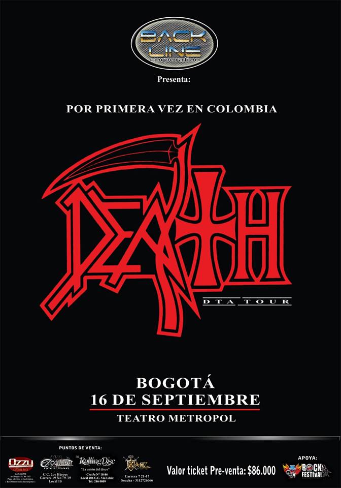 DEATH TO ALL Colombia 2014
