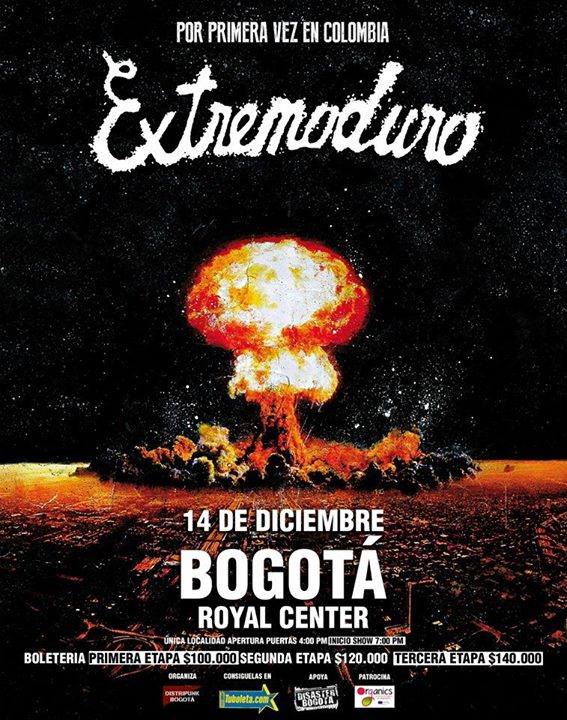 Extremoduro en Colombia – 14 de Diciembre 2014