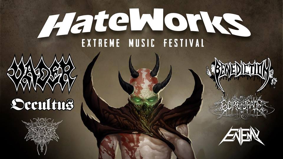 HATEWORKS EXTREME MUSIC FESTIVAL 2015: VADER y BENEDICTION liderando el cartel