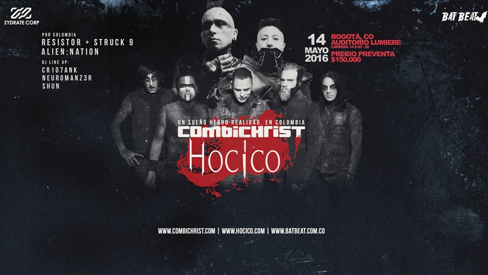 COMBICHRIST + HOCICO Colombia 2016