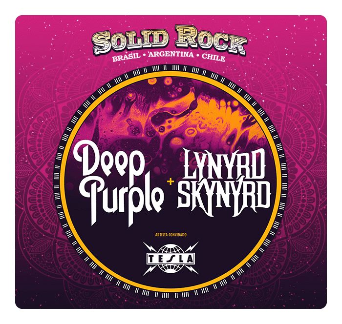 DEEP PURPLE, LYNYRD SKYNYRD y TESLA en Sudamerica 2017