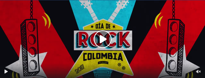 Cartel de bandas festival Día de Rock Colombia 2017