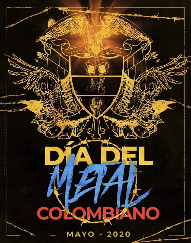 Cartel de bandas Día del Metal Colombiano
