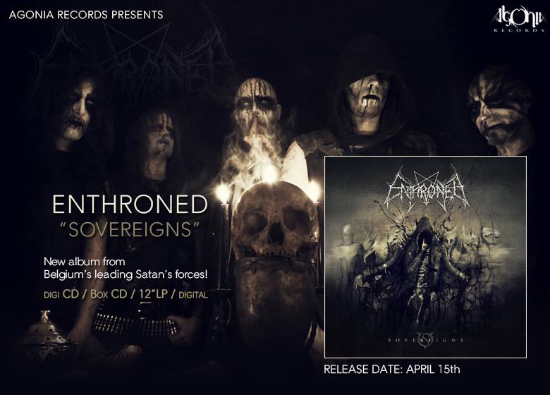 ENTHRONED: titulo, portada, tracklist y fecha de lanzamiento para nuevo disco