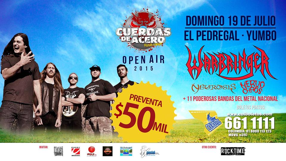 WARBRINGER + NERVO CHAOS Colombia 2015