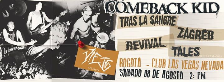 COMEBACK KID Colombia 2015