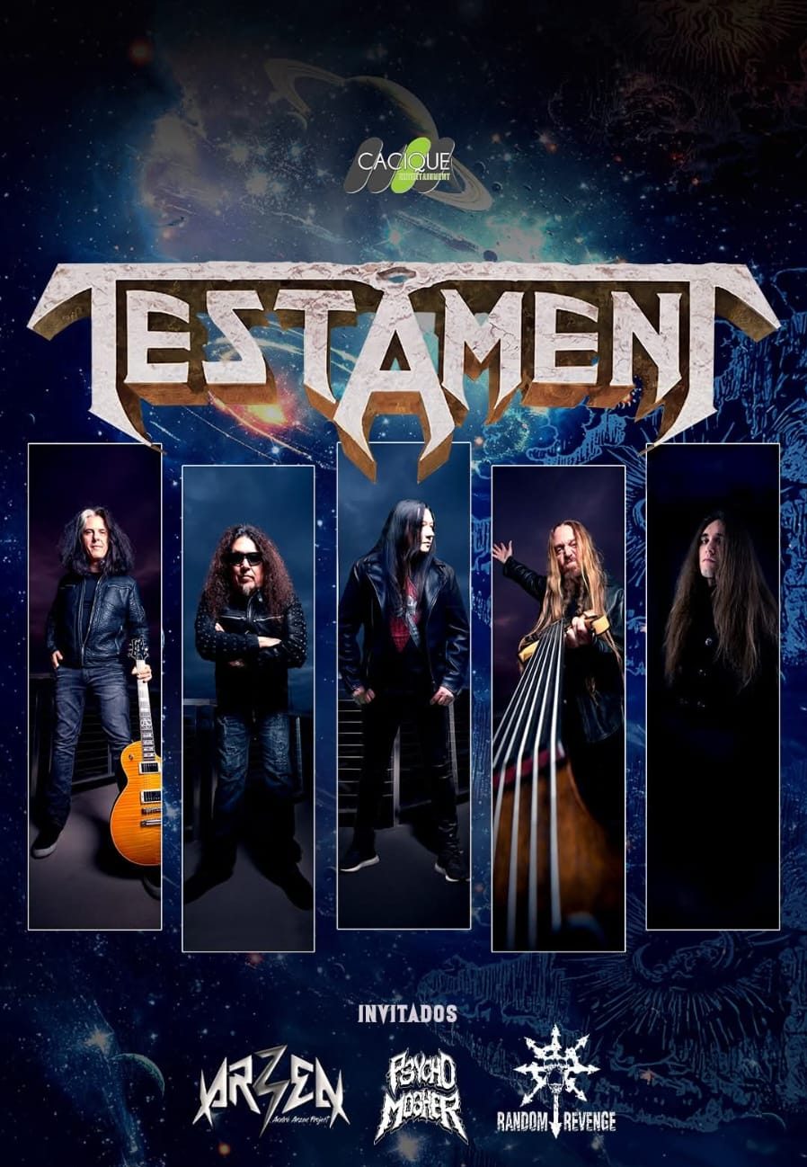 TESTAMENT en Colombia 2025: Todo sobre el regreso de la leyenda del thrash a Bogotá