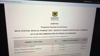 Rock al Parque 2025 - Bandas distritales ganadoras de la Beca IDARTES: Ganadores y Análisis
