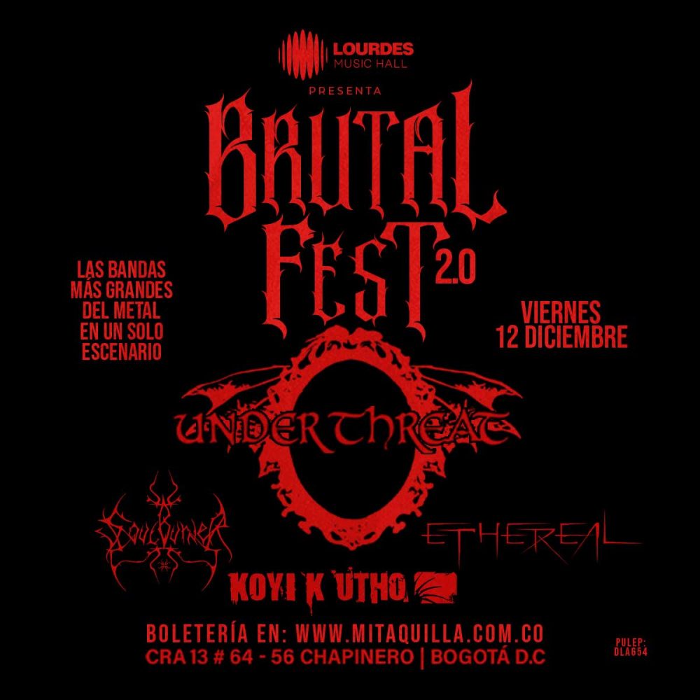 Brutal Fest 2.0 Bogotá 2025 confirma bandas, fechas y venta de entradas